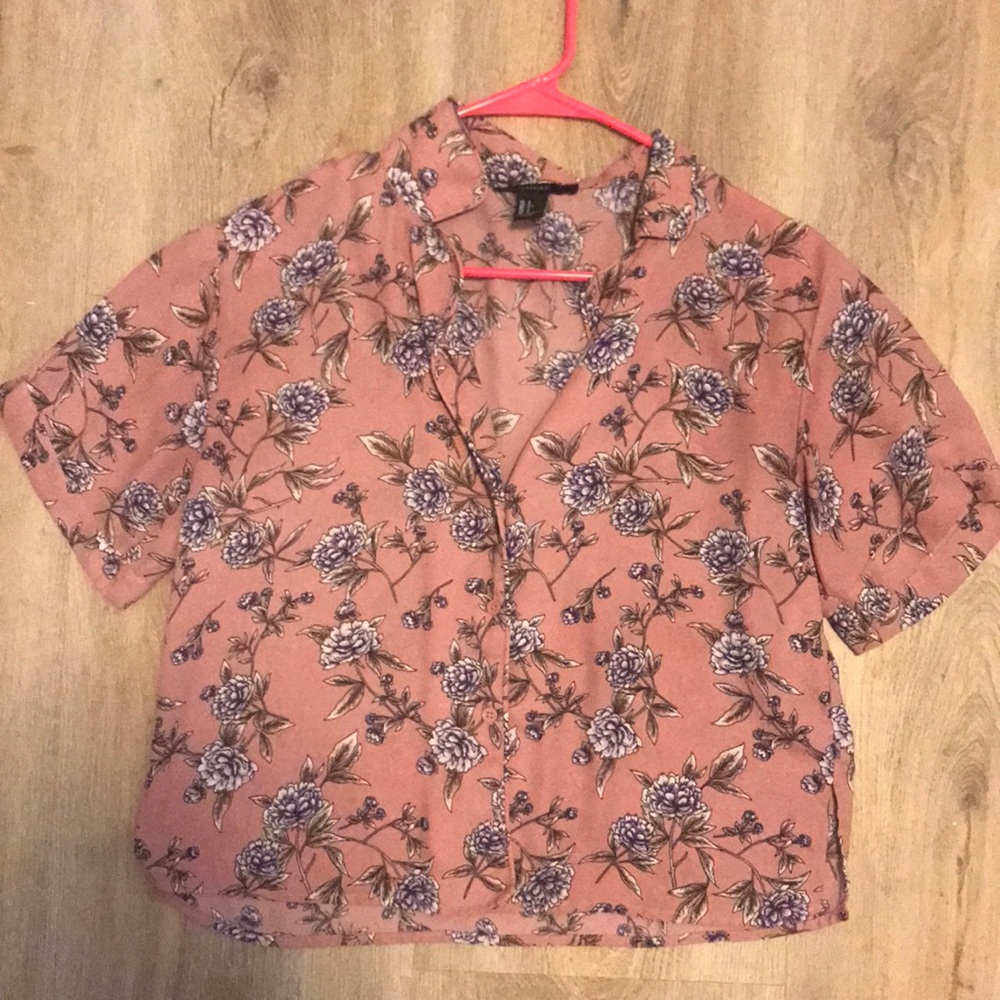 Floral Button Up